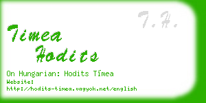 timea hodits business card
